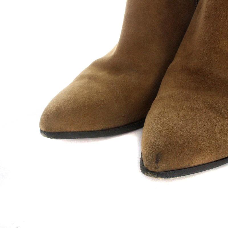 きき ペリーコ PELLICO ショートブーツ スエード 37 ペリーコ PELLICO ショートブーツ スエード チャンキーヒール 37 24cm