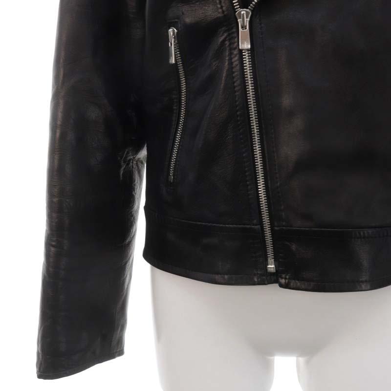 ルルオンザブリッジ LULU on the BRIDGE 襟ボアダブルライダース