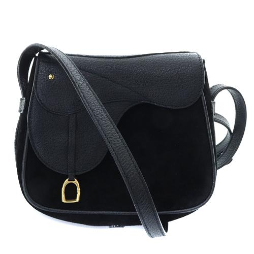 GUCCI スエード レザーショルダーバッグ