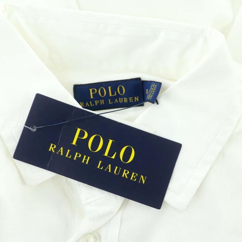 ポロ ラルフローレン POLO RALPH LAUREN シャツ ブラウス 長袖 前開き コットン 8 白 ホワイト /NR ■OS レディース｜vectorpremium｜03