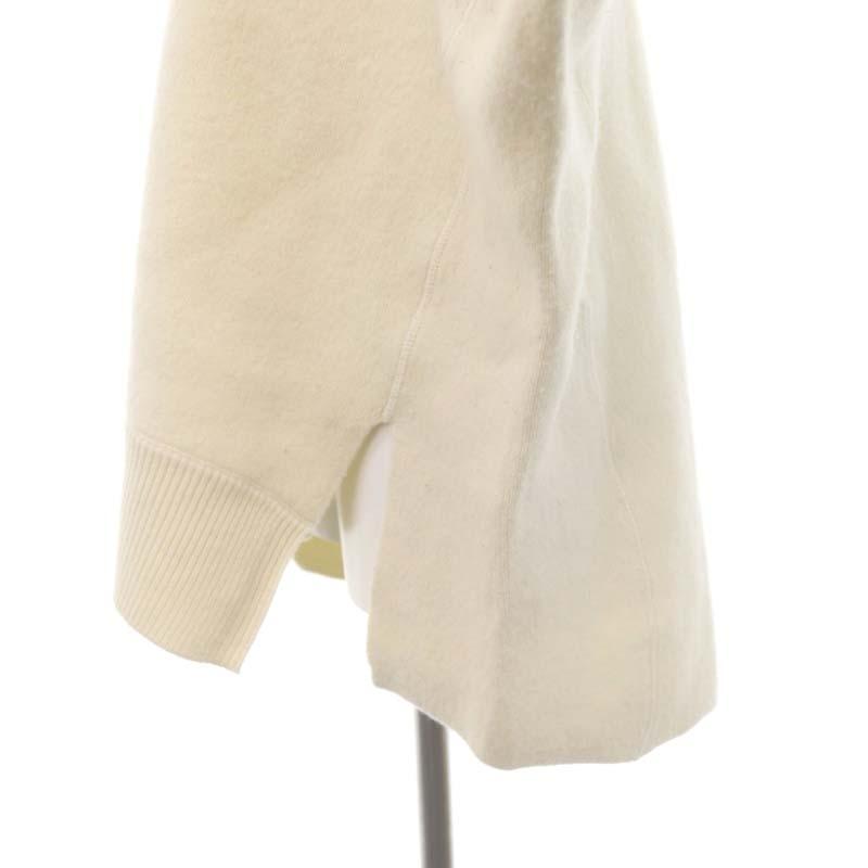 ハーヴェルスタジオ 21AW プラージュ取扱い WOOL DOUBLE FACE プルオーバー ニット セーター 長袖 38 オフホワイト レディース ハーヴェルスタジオ 21AW プラージュ取扱い WOOL DOUBLE FACE