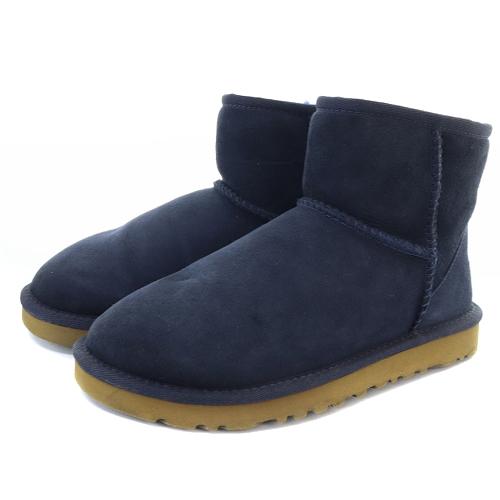 アグ オーストラリア UGG australia クラシック ミニ W CLASSICMINI ムートンショートブーツ 22cm 紺 ネイビー 5854 /SR1 レディース｜vectorpremium｜02