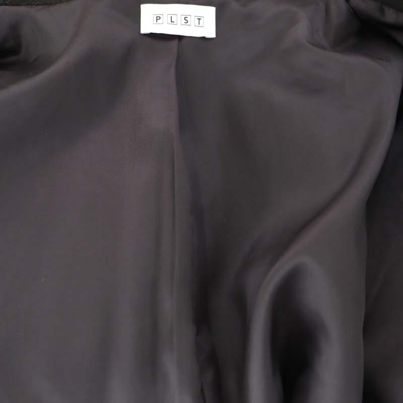 プラステ PLST 22AW ウールブレンドカルゼファネルネックコート ロング