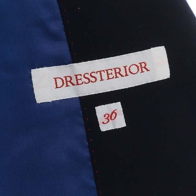 ドレステリア DRESSTERIOR テーラードジャケット ブレザー シングル ウール 36 S 紺 ネイビー /YQ ■OS レディース｜vectorpremium｜03