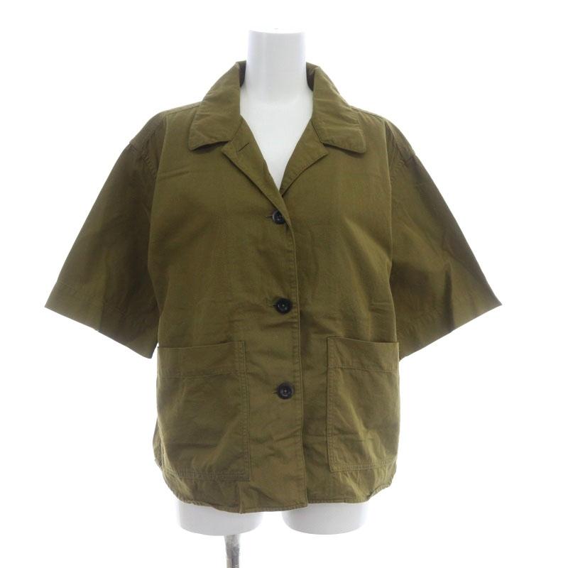 マーガレットハウエル MHL,半袖シャツ カーキ サイズ1