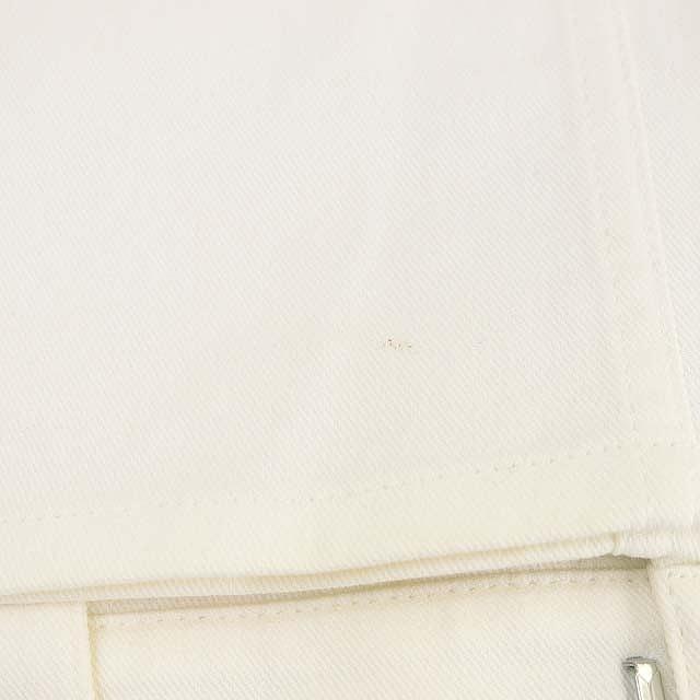 クリスチャンディオール ラインストーン ナンバリング タイトスカート 膝丈 ボタンフライ USA 4 白 ホワイト /MI ■OS レディース｜vectorpremium｜07