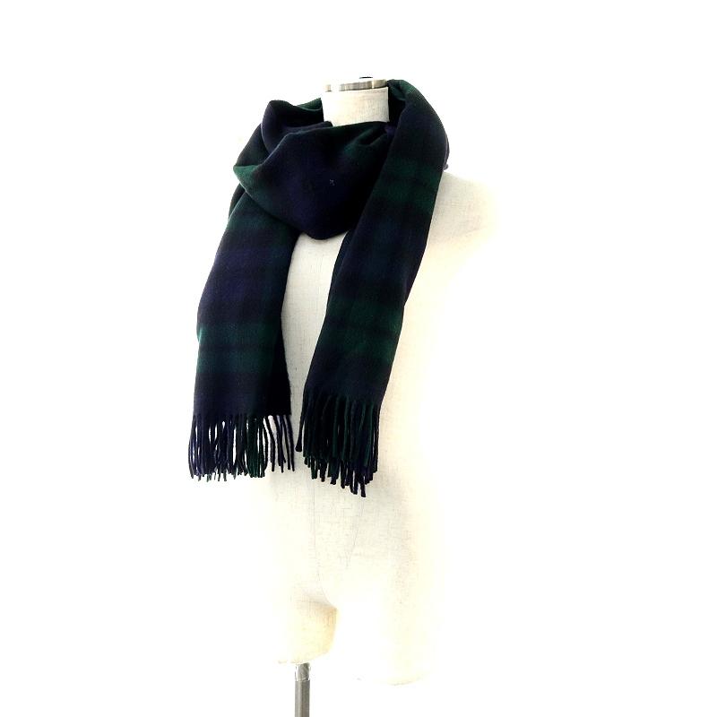 ジョシュアエリス Joshua Ellis ストール マフラー カシミヤ チェック  