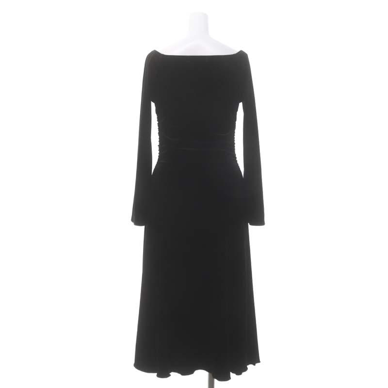 フォクシーニューヨーク FOXEY NEW YORK ベロア ボートネックフレア 