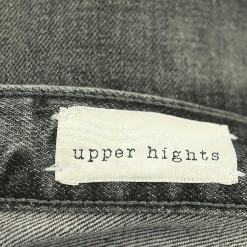 アッパーハイツ upper hights THE EIGHTY S デニムパンツ ジーンズ テーパード ジッパーフライ コットン混 22 ダークグレー｜vectorpremium｜03