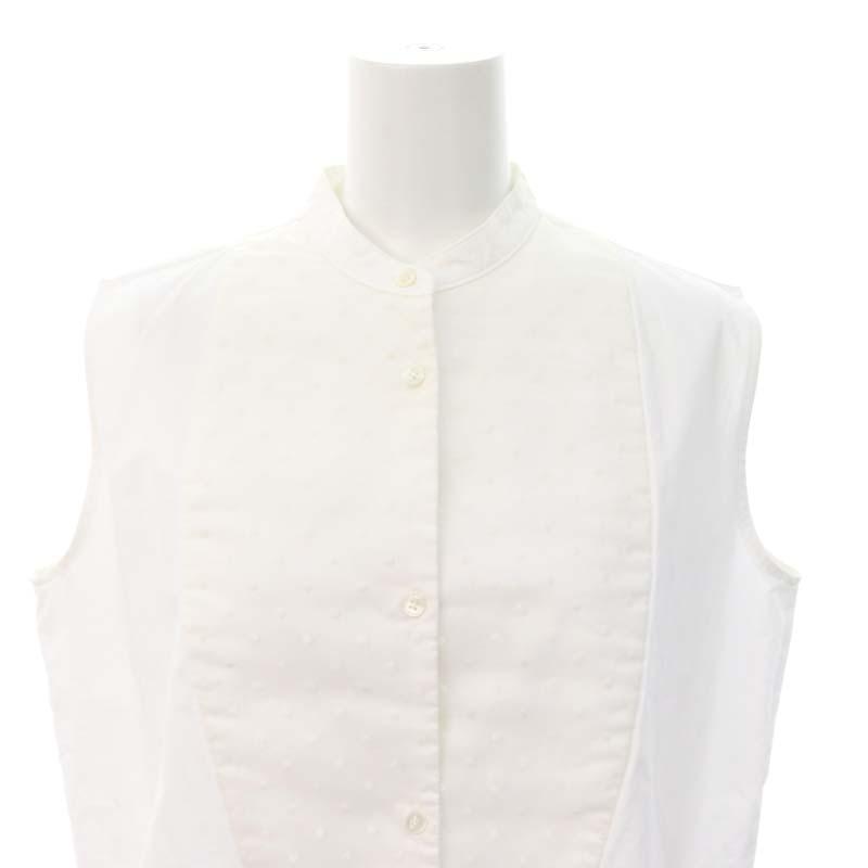 ケイナリタ KEINA RITA Band Collar Shirt Front Dot ノースリーブ 