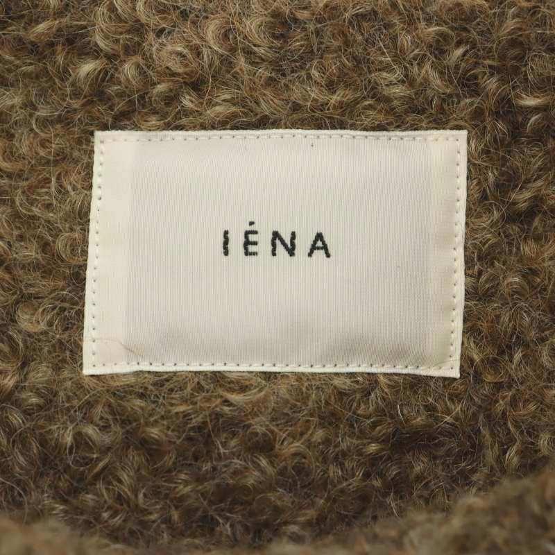 イエナ IENA 23AW ループツイードコクーンコート ノーカラー アウター ミドル丈 36 茶 ブラウン /HK ■OS レディース｜vectorpremium｜03