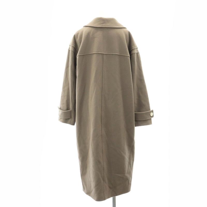 デイシー deicy ダッフルコート ロング ウール ステンカラー F 茶 