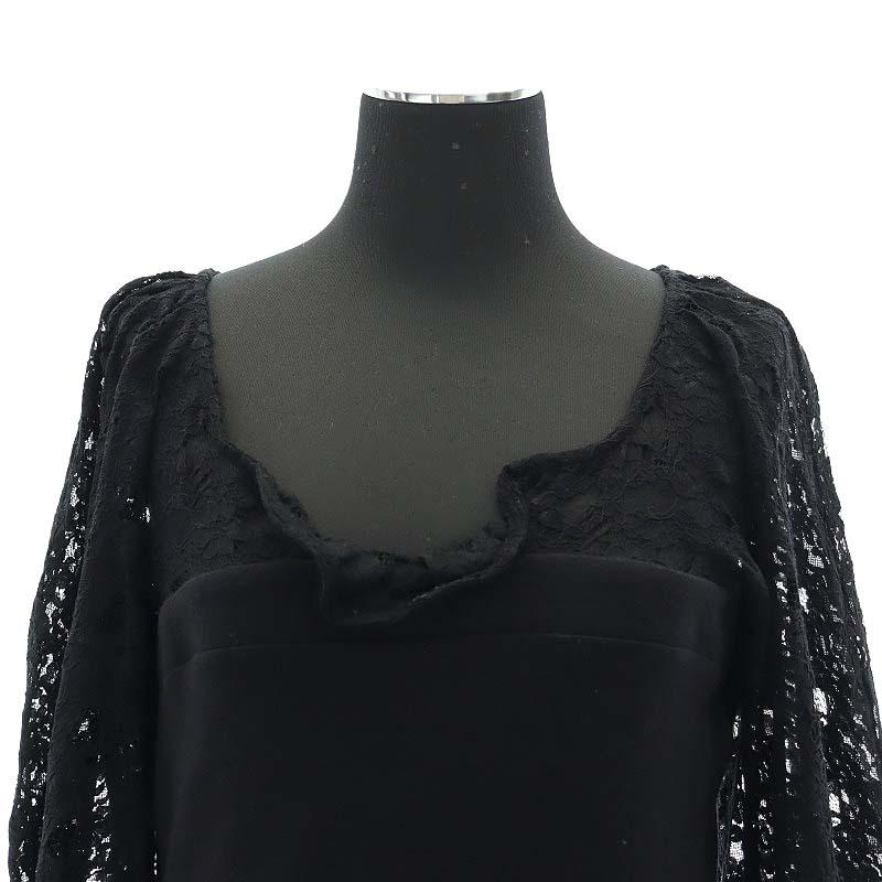 クロエ　Chloe ベロア　ワンピース　レース　パール　膝丈　レディース クロエ Chloe ベロア ワンピース レース パール 膝丈 レディース