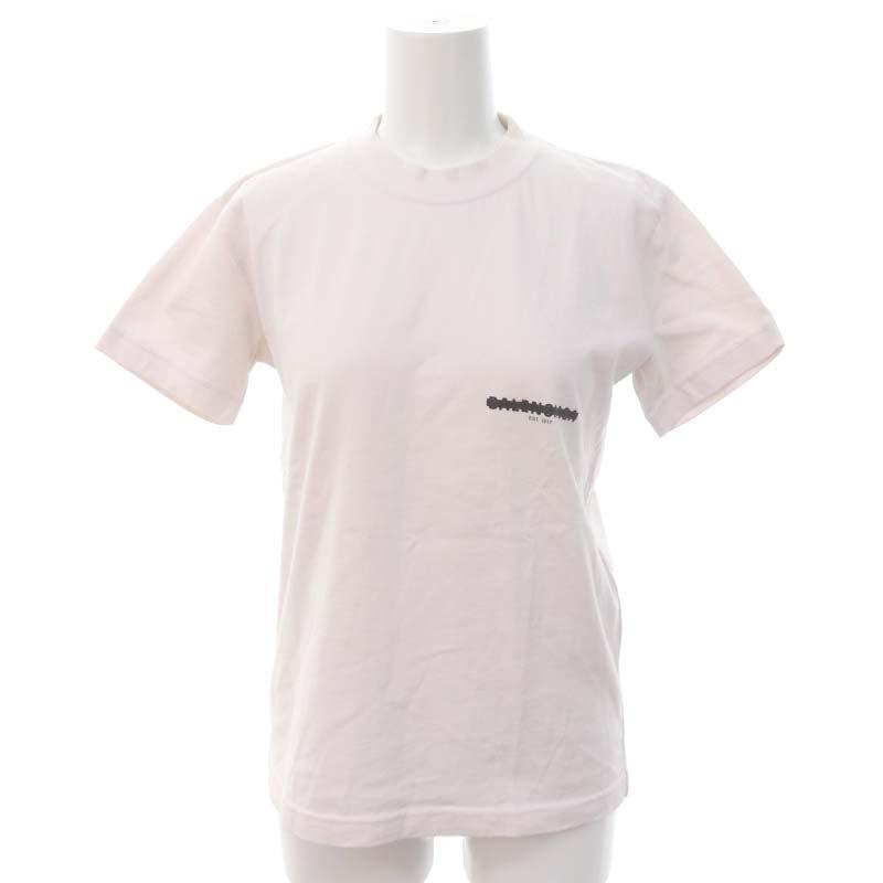 BALENCIAGA バレンシアガ ロゴTシャツ 半袖 コットン プリント S  