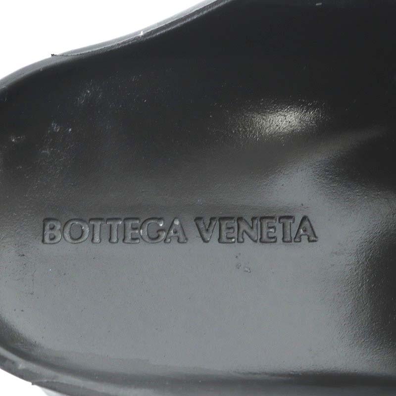 ボッテガヴェネタ BOTTEGA VENETA ラバー フラッシュ クロッグ サンダル チャンキーヒール 37 24cm 黒 ブラック 667153｜vectorpremium｜05