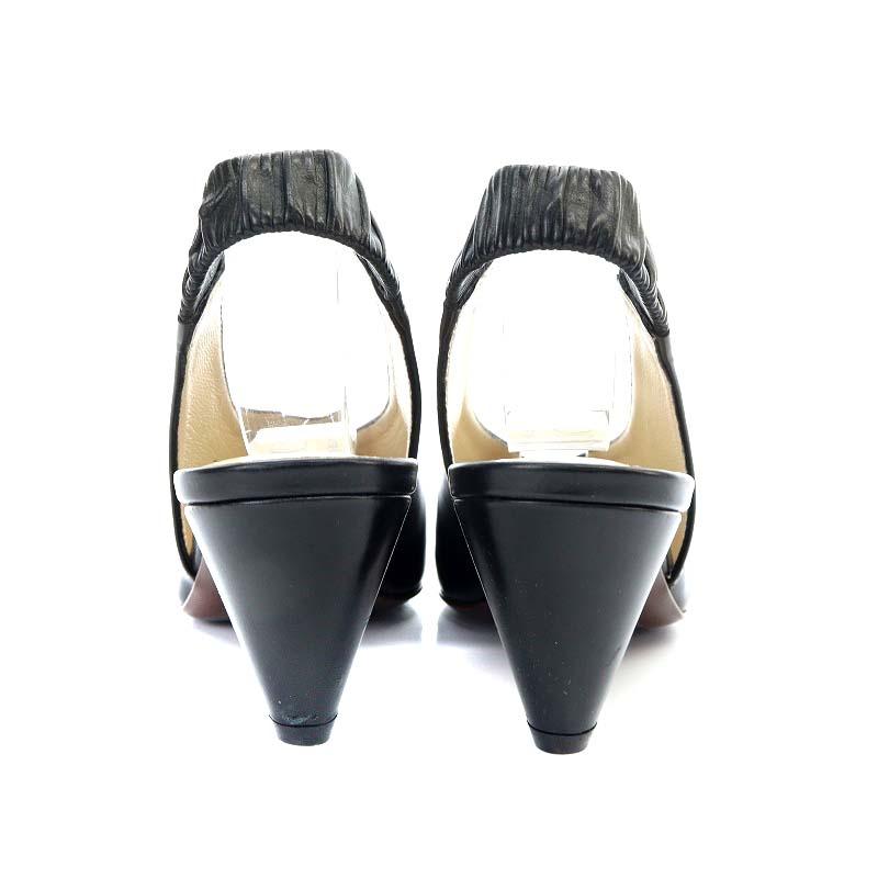 トッズ TOD'S LEATHER SLINGBACK PUMPS スリングバックパンプス