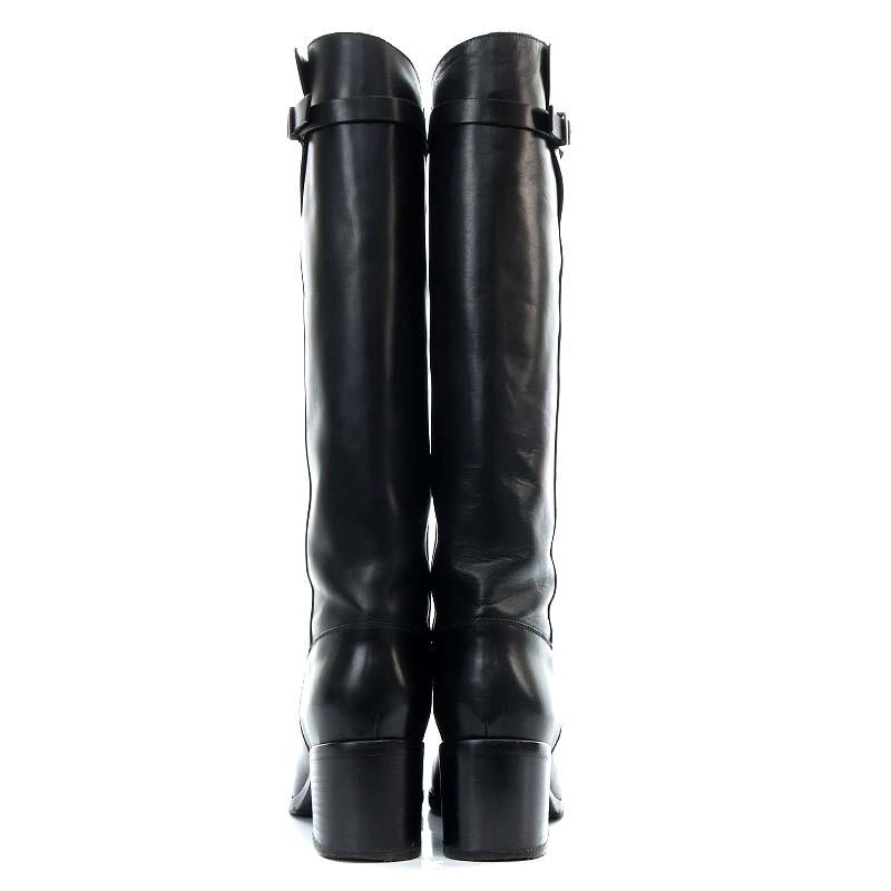サルトル SARTORE ジョッキーブーツ ロング チャンキーヒール レザー