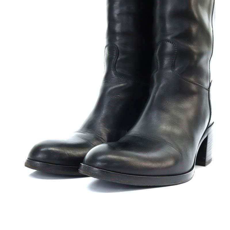 サルトル SARTORE ジョッキーブーツ ロング チャンキーヒール レザー