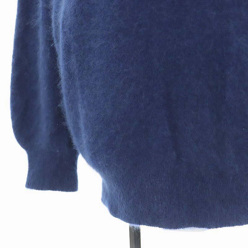 ププラ PUPULA ウールファータートルネックニット セーター シャギー 長袖 38 M 青 ブルー /AT ■OS ■SH レディース｜vectorpremium｜05