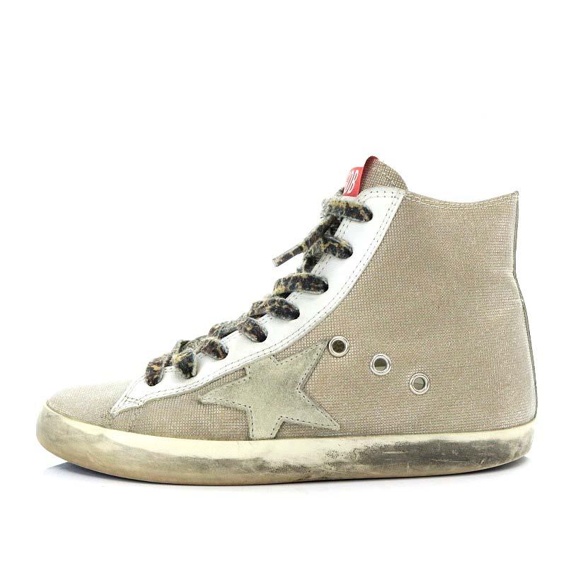 ゴールデングース GOLDEN GOOSE FRANCY スニーカー ハイカット ラメ 