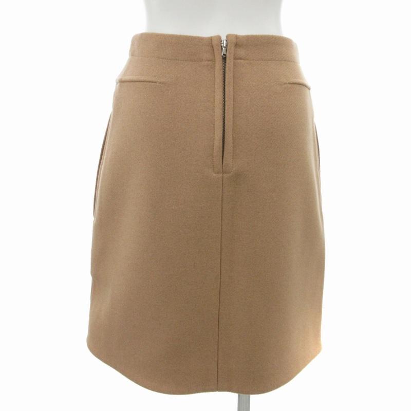 カルヴェン CARVEN タイトスカート ひざ丈 ウール 34 XS ピンク /FT 