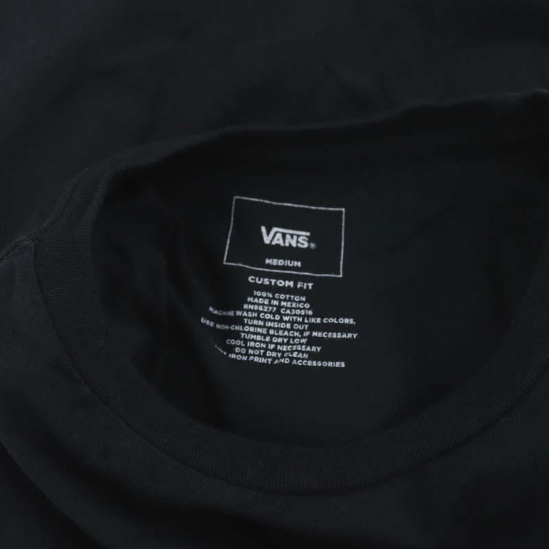 バンズ VANS バックプリントTシャツ カットソー 半袖 M 黒 白 ブラック ホワイト /ES ■OS ■SH メンズ｜vectorpremium｜03