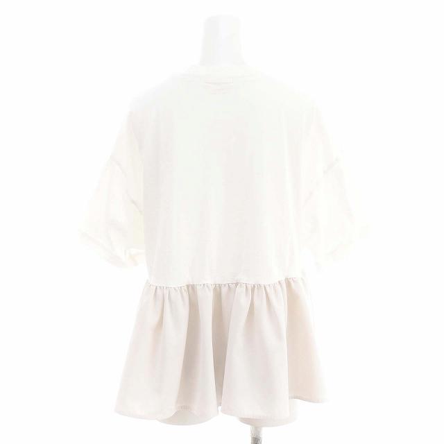 yori ヘムフリルワイドtee ホワイト