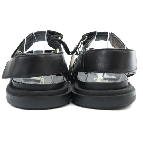 未使用品 ザラ ZARA Leather Chunky Platform Hook Loop Strap Sandals サンダル ストラップ レザー 24cm 黒 ブラック /SR14 レディース｜vectorpremium｜06