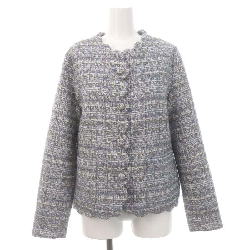 チェスティ Chesty 22AW スカラップツイードジャケット ノー 