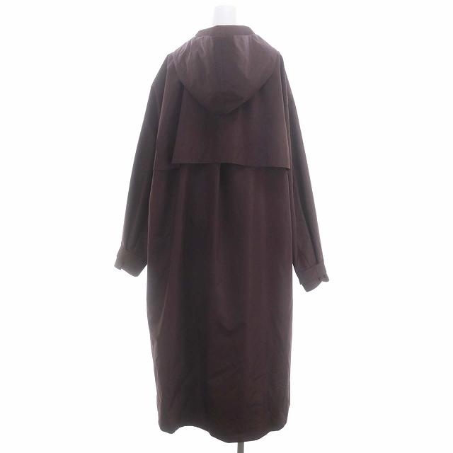 エミ emmi 22AW yoga 撥水フーディーロングコート アウター F 紫  