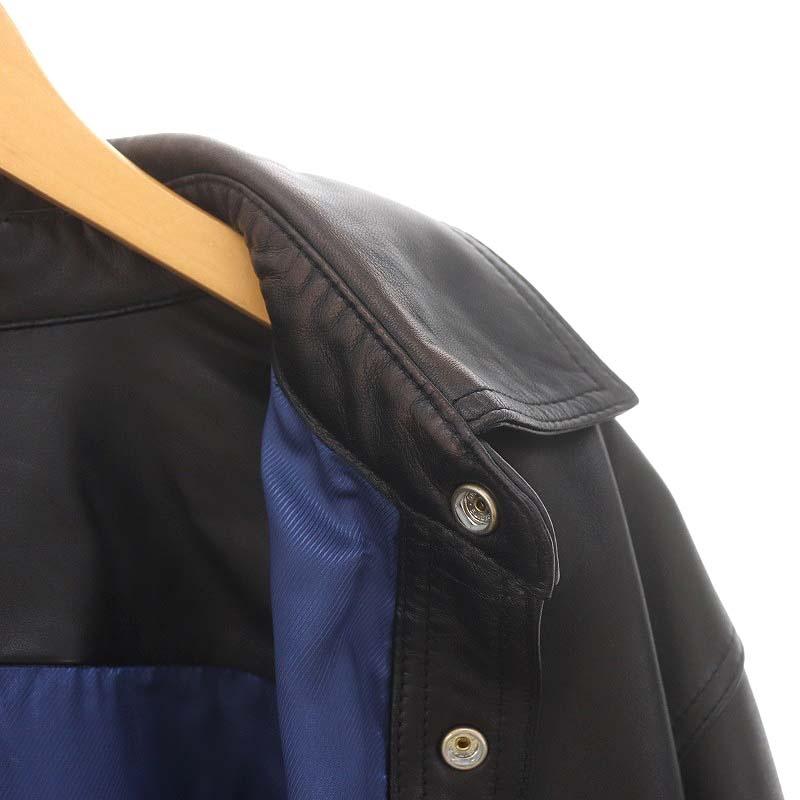 アクネ ストゥディオズ Acne Studios ブロコンスト Black Leather jacket レザージャケット 羊革 S/M 黒 ブラック /HK ■OS レディース｜vectorpremium｜08