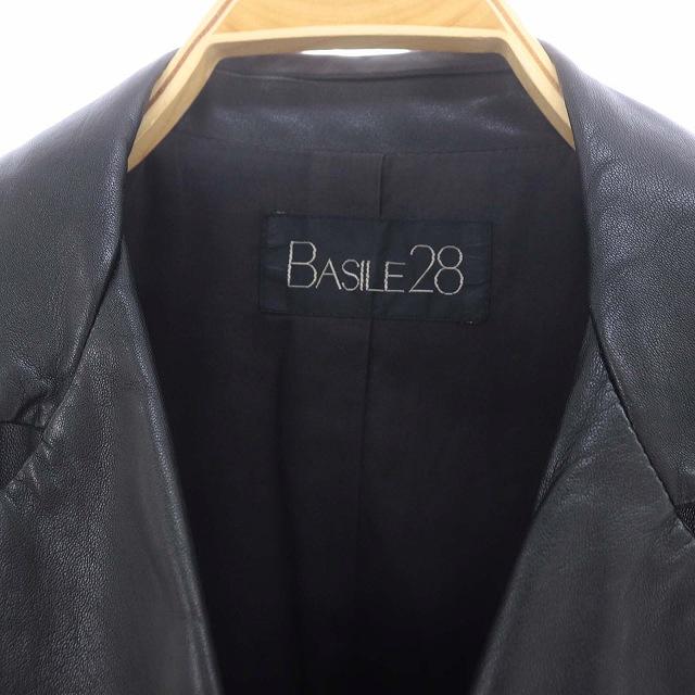 美品 バジーレ28 BASILE28 羊革 レザー シングルライダース