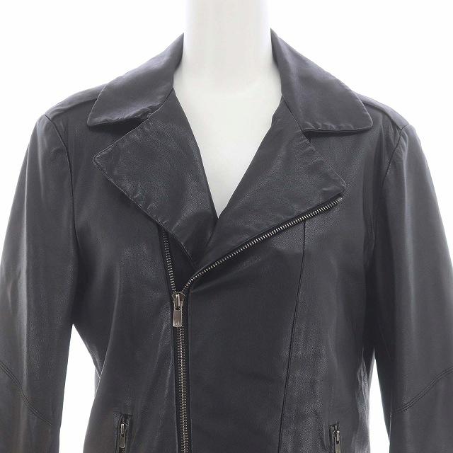 美品 バジーレ28 BASILE28 羊革 レザー シングルライダースジャケット