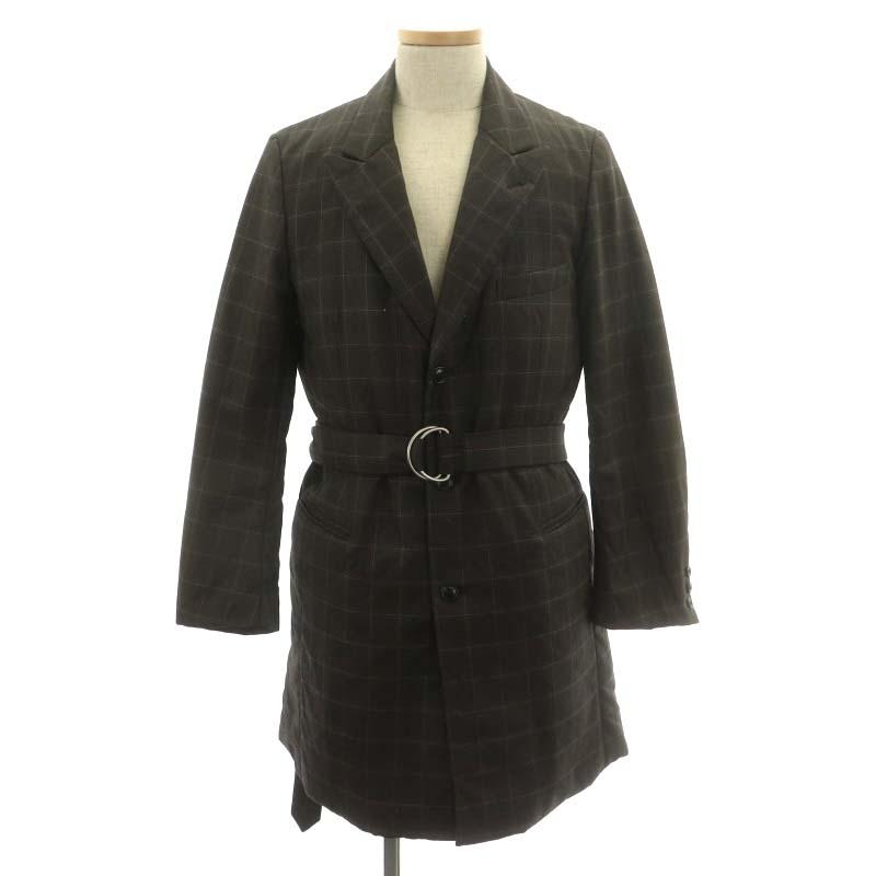 SUNSEA チェックチェスターコート