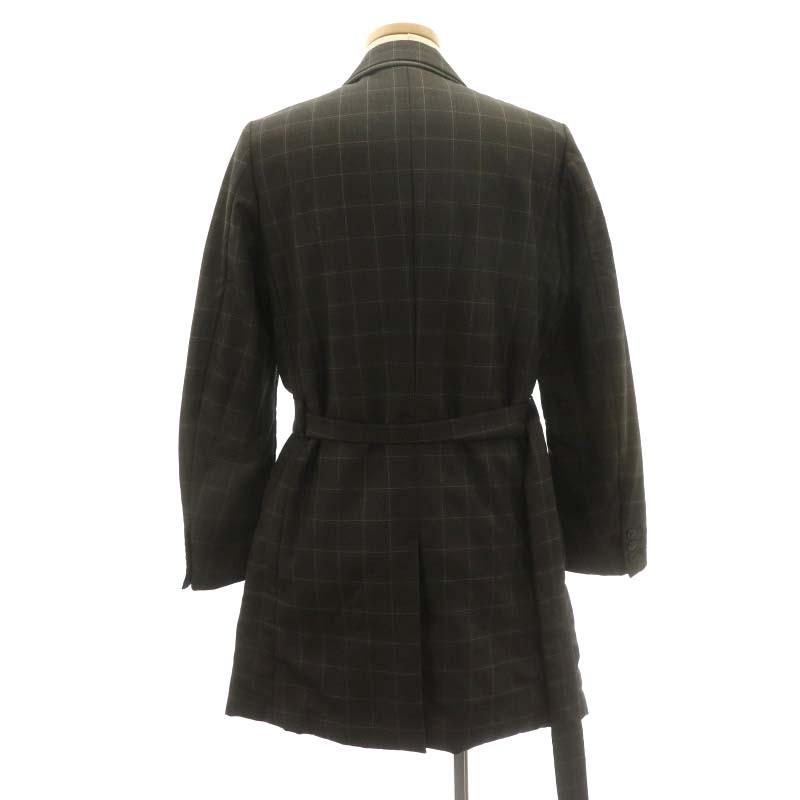 SUNSEA チェックチェスターコート