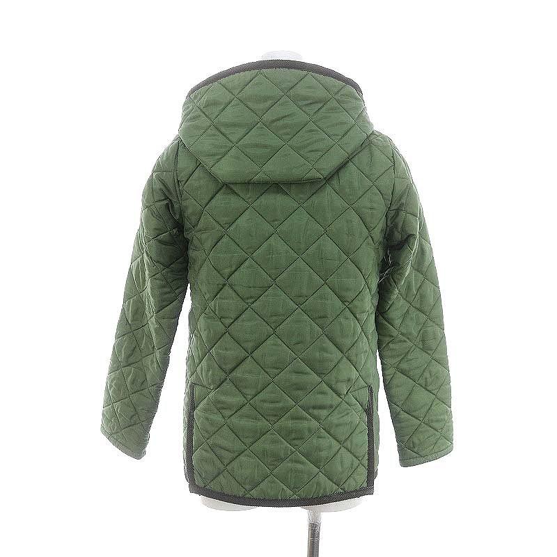 ラベンハム LAVENHAM キルティング フードジャケット 36 緑 グリーン