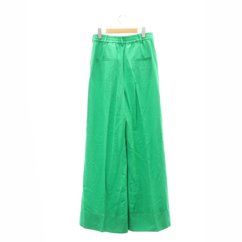 未使用品 ザラ ZARA Green Palazzo Pants  Wide Leg Trousers ワイドパンツ S 緑 グリーン /SY ■OS レディース｜vectorpremium｜02