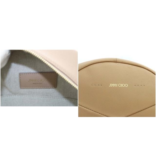 ジミーチュウ JIMMY CHOO キャシー レザー スタースタッズ バッグ リュックサック バックパック チェーン ベージュ｜vectorpremium｜03