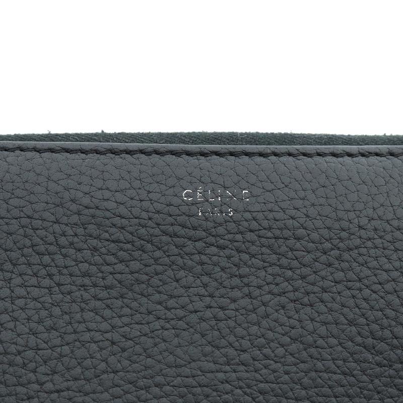 セリーヌ CELINE ラージ ジップドマルチファンクション ラウンドファスナー 長財布 レザー 黒 ブラック /YO15 ■OH レディース｜vectorpremium｜03