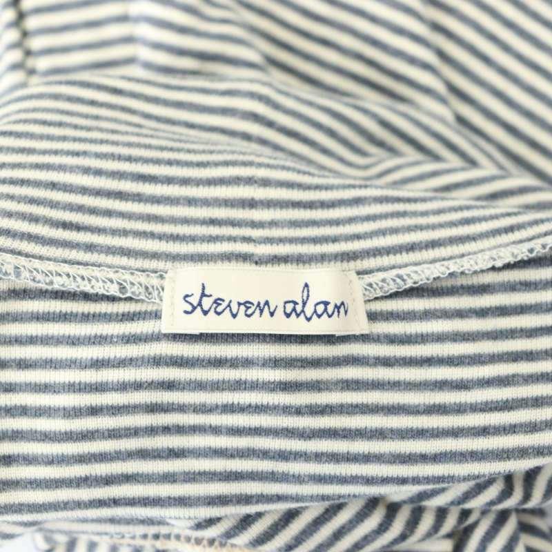 スティーブンアラン Steven Alan リブ ボーダー タートルネックプル 