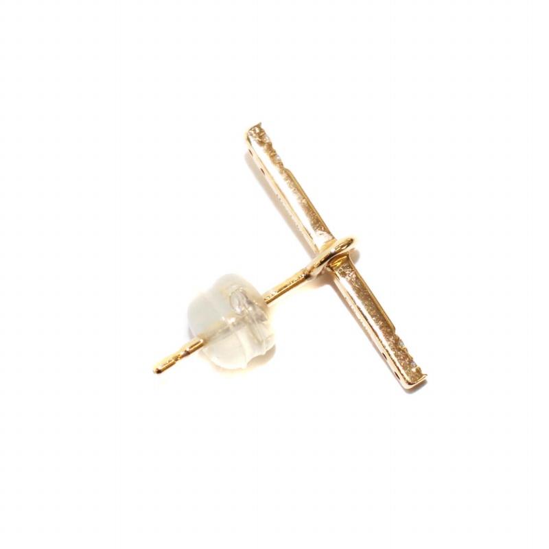 ヒロタカ Hirotaka トラパーズ Trapeze 片耳用ダイヤモンドピアス 0.02  