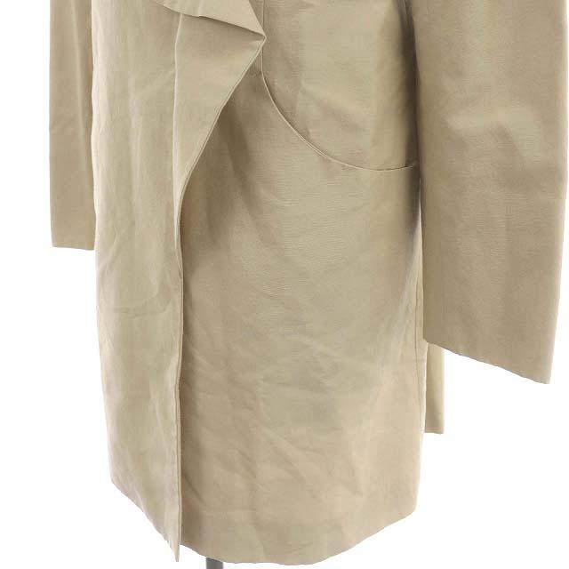 ティビ tibi コート アウター ブルゾン ノーカラー フリル コットン 4 