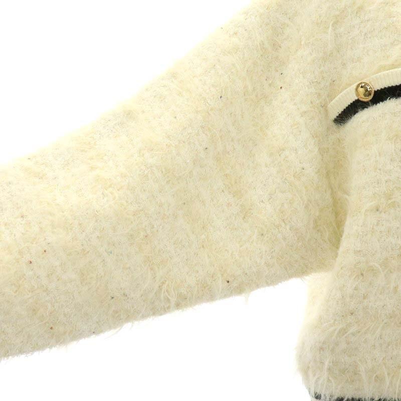 ファーファー furfur 23AW ツイードニットカーディガン 長袖 ショート 