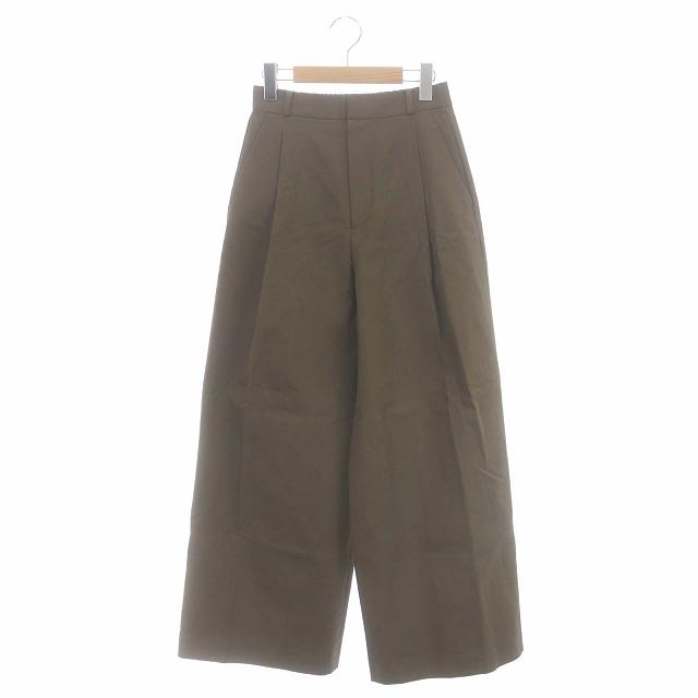 プラージュ Plage 23AW ハイウエスト タック WIDE ワイドパンツ 34 