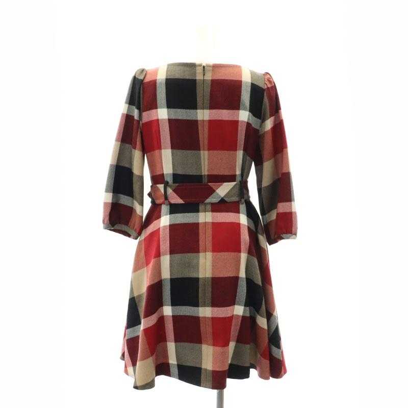 ブルーレーベルクレストブリッジ ワンピース ネイビー シャツワンピけ