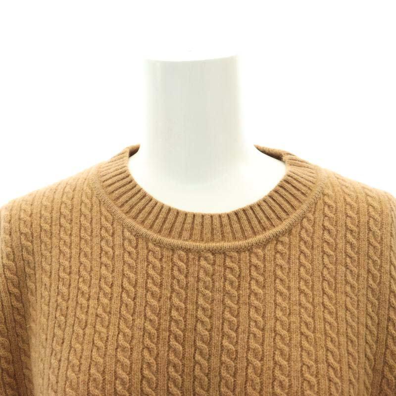 イネド INED 23AW ミニケーブル半袖ニット ウールカシミヤ セーター 