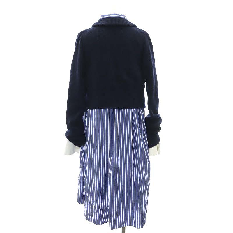 サカイ sacai ニットドッキング シャツワンピース ロング 長袖  