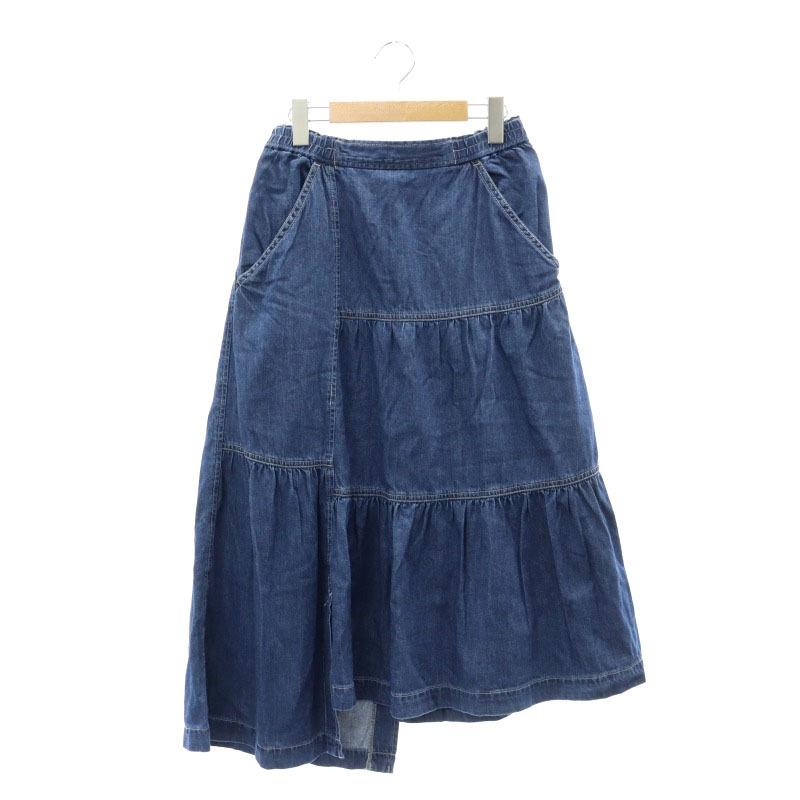 ズッカ zucca ライトオンスデニムスカート ギャザー イージー  