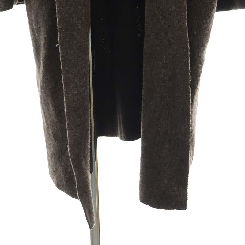 ノーブル NOBLE ミラノリブニットガウン コート 長袖 ロング ウール