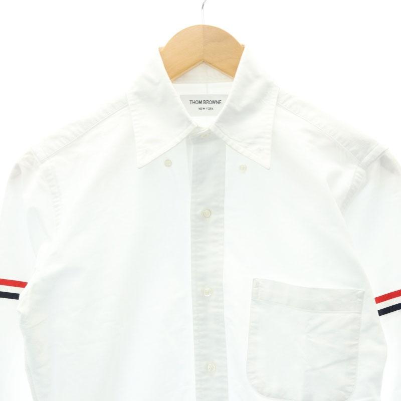 トムブラウン THOM BROWNE トリコロールオックスフォードシャツ 長袖 